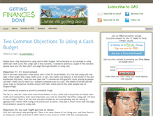 Tablet Screenshot of gettingfinancesdone.com